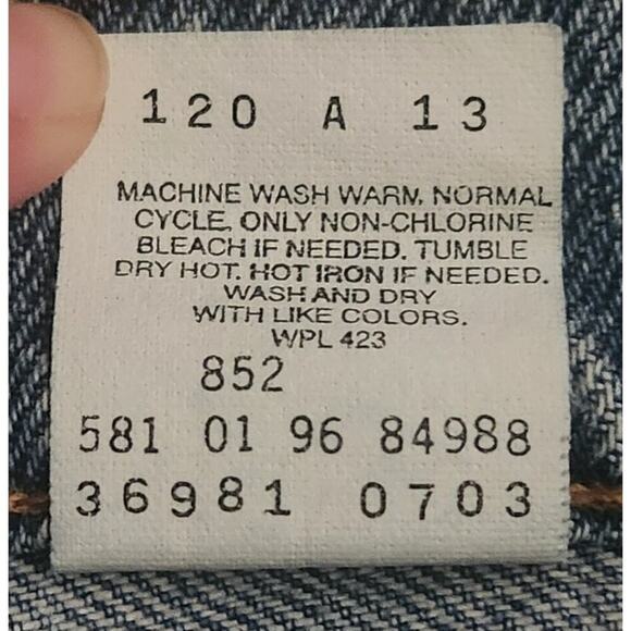 Levi Strauss & Co. Shorts Women's Sz 10 36981 Relaxed Fit Orange Tab 1996 VTG - Picture 6 of 6